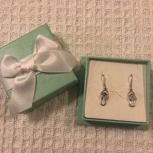 Flip Flop earrings in blue box